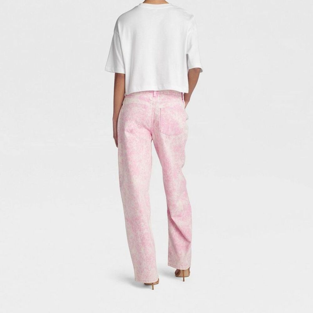 KBB by Kahlana -  Women's Mid-Rise Barrel Leg 'The Ly Pink - Picture 2 of 3
